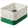 DJURTRÄNARE - DJURTRÄNARE Basket, white/green, 25x35x19 cm