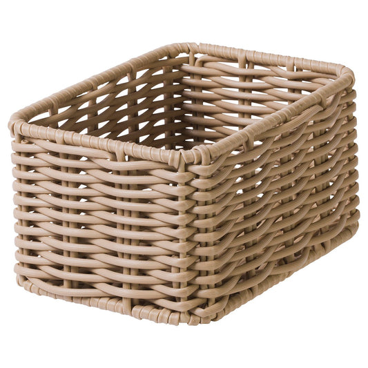 DJURTRÄNARE basket, grey-beige, 12x17x9 cm