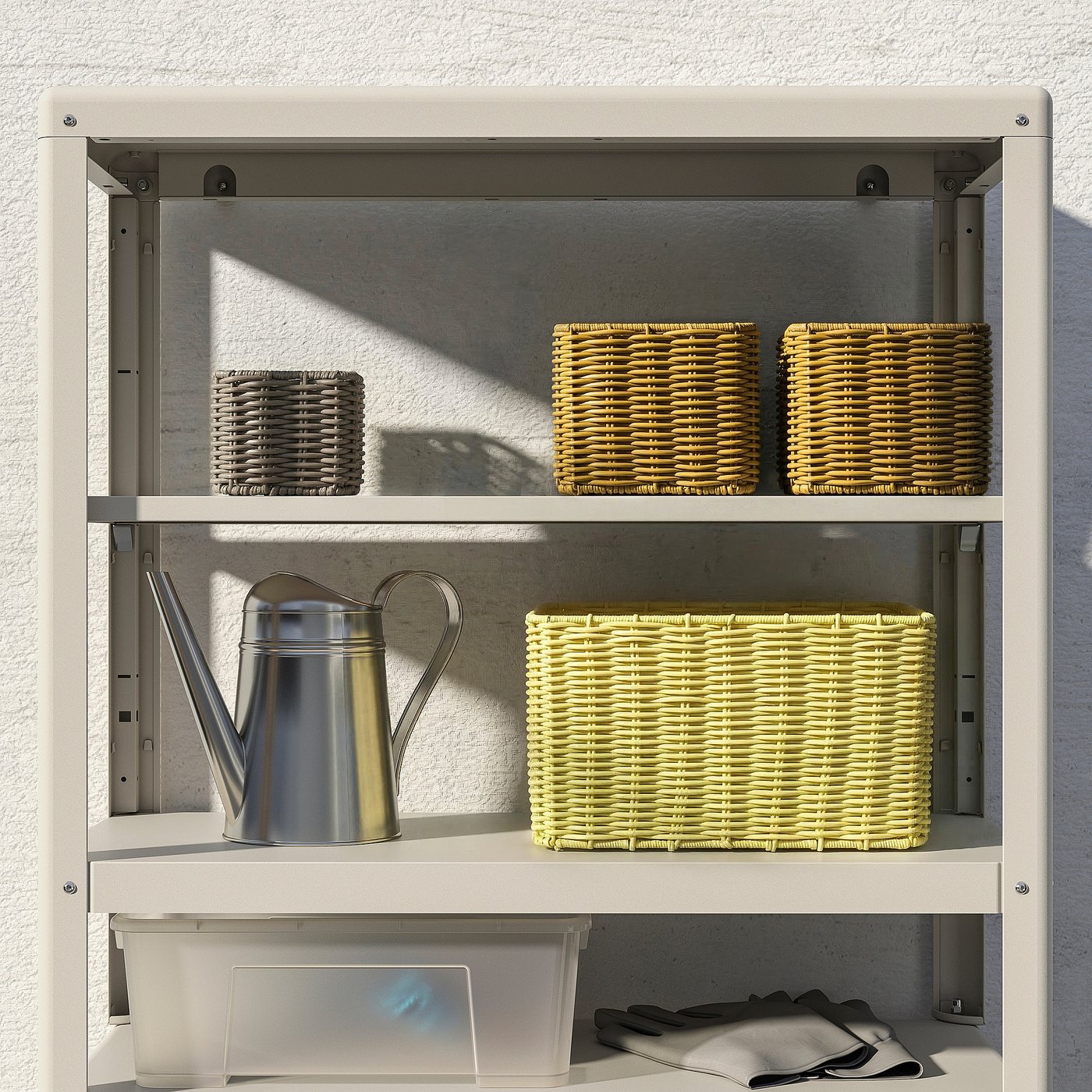 DJURTRÄNARE basket, grey-beige, 12x17x9 cm