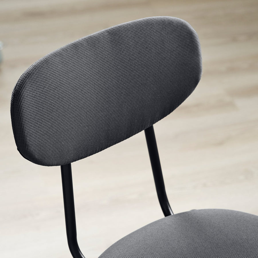 DOCKSTA / SANDSBERG table and 4 chairs, white/Remmarn anthracite, 103 cm