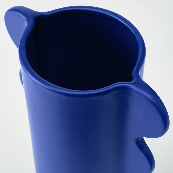 DOFTBRÄKEN - Vase, dark blue, 28 cm