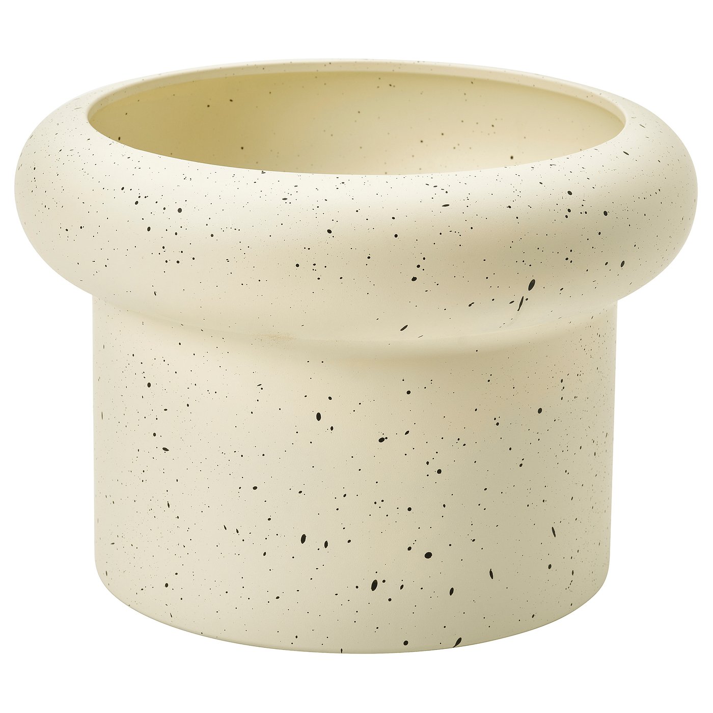 DOFTRIPS plant pot, off-white, 15 cm