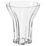 DOFTRIPS vase, clear glass, 18 cm
