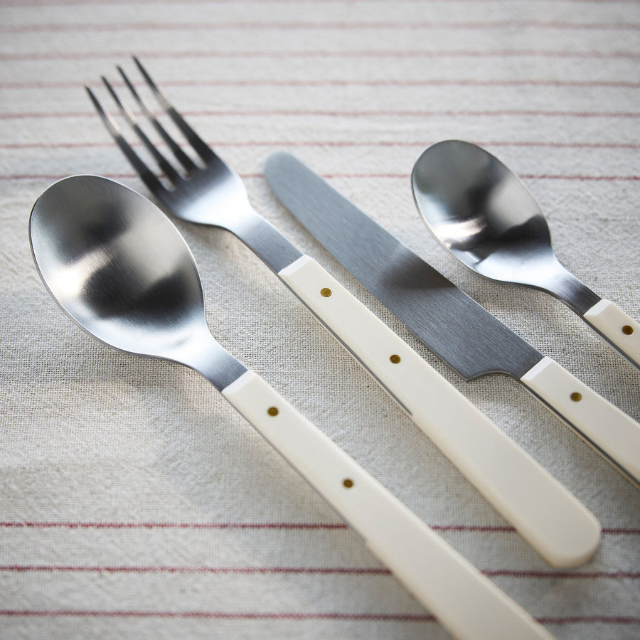 DOFTSKÖLD 24-piece cutlery set, off-white