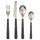 DOFTSKÖLD 24-piece cutlery set, black