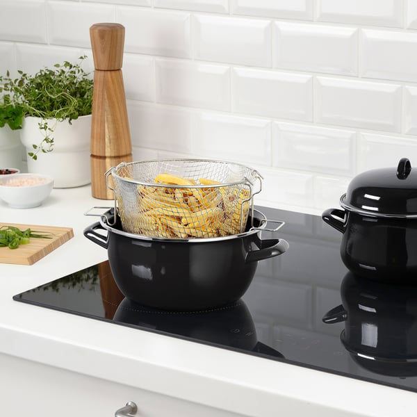 DOKTORFISK deep-fry pot with basket, 5.0 l