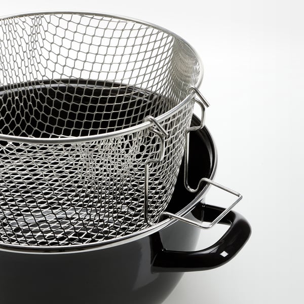 DOKTORFISK - Frying pan with basket,5.0 l