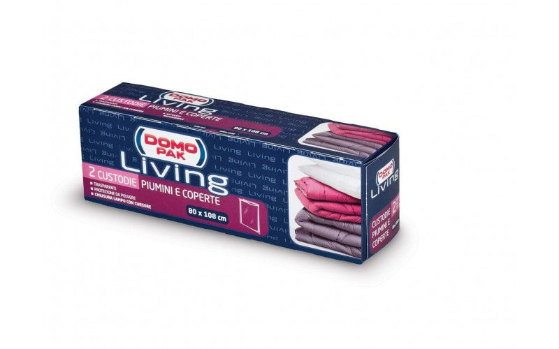 2 TRANSPARENT CASES FOR QUILTS AND COVERS