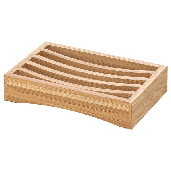 DRAGAN soap dish, bamboo, 13x8 cm