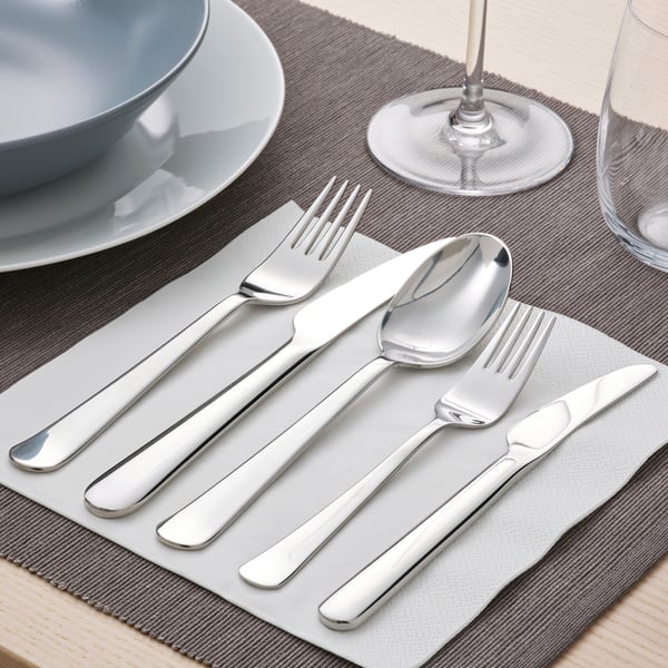DRAGON salad/dessert fork, stainless steel, 16 cm, 6 pack