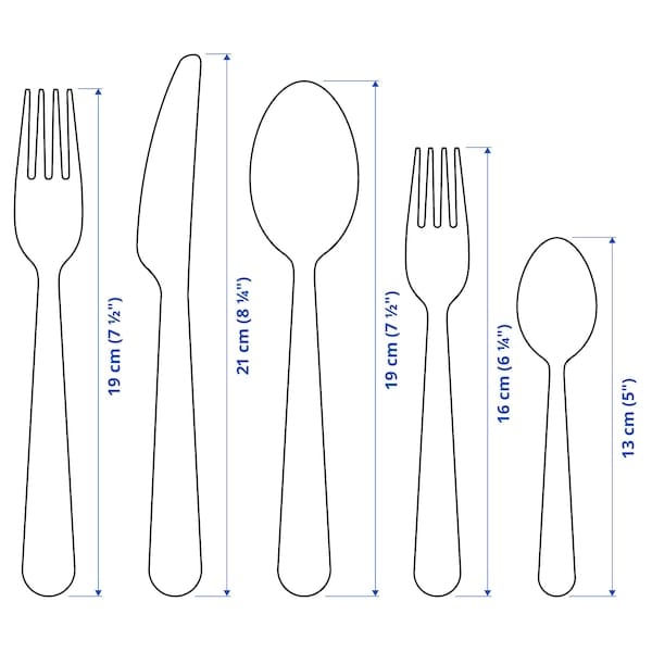 Ikea DRAGON - 60-piece cutlery set, stainless steel