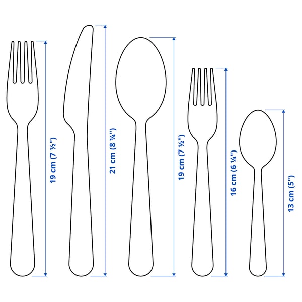 DRAGON 60-piece cutlery set, stainless steel