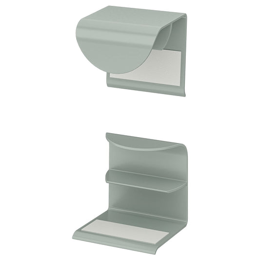 DRAGSMARK clip-on handle, grey-green, 37 mmx40 mm cm, 2 pack