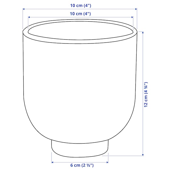 DRÖMSK - Plant pot, bright yellow, 9 cm