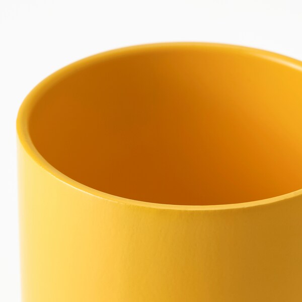 DRÖMSK - Plant pot, bright yellow, 9 cm