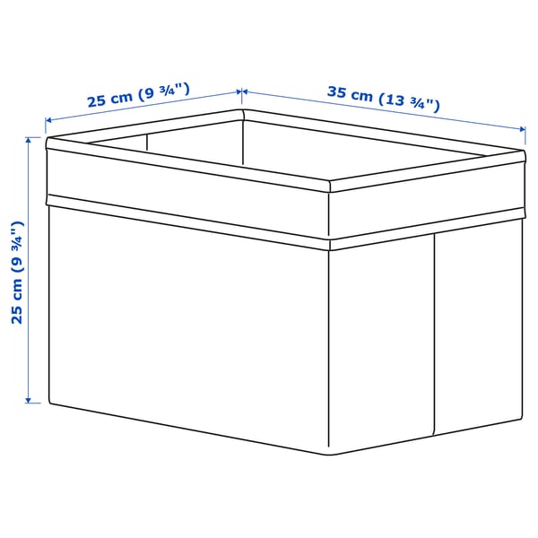 DRÖNA - DRÖNA Box, blue, 25x35x25 cm