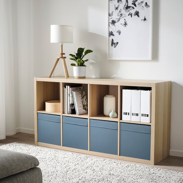 DRÖNA box, blue, 33x38x33 cm