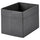 DRÖNA box, dark grey, 25x35x25 cm