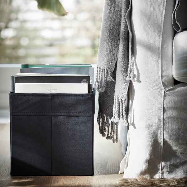 DRÖNA Container - black 25x35x25 cm