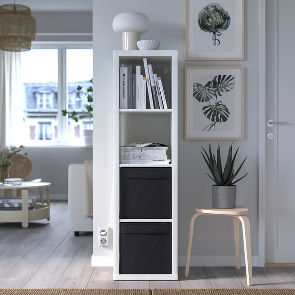 DRÖNA box, black, 33x38x33 cm