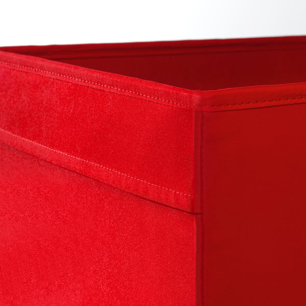 DRÖNA box, red, 33x38x33 cm