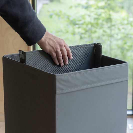 DRÖNA divider for storage box, dark grey, 33x33 cm