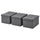 DRÖNA box with lid, 19x15x26 cm, 3 pack