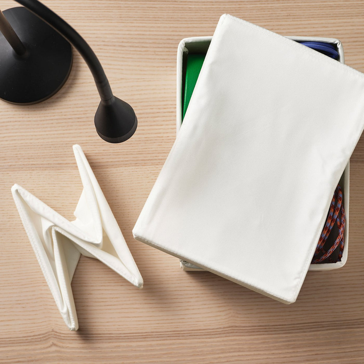 DRÖNA box with lid, 19x15x26 cm, 3 pack