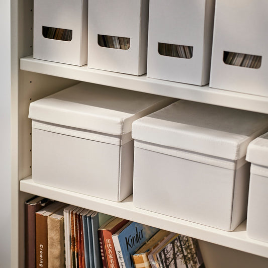 DRÖNA box with lid, 19x15x26 cm, 3 pack