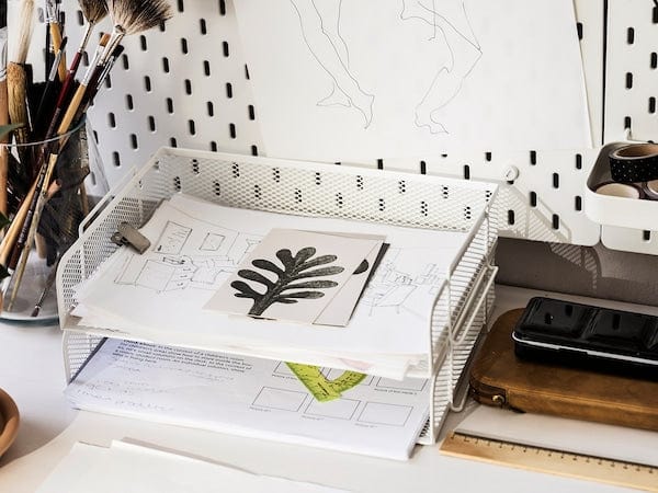 Ikea DRÖNJÖNS - Letter tray, white
