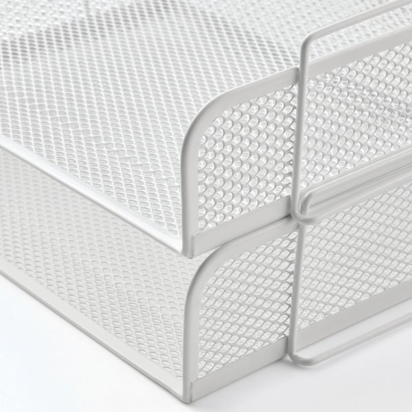 DRÖNJÖNS letter tray, white, 34x7x24 cm, 2 pack