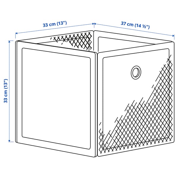 DRÖNJÖNS - DRÖNJÖNS Storage box, white, 33x37x33 cm