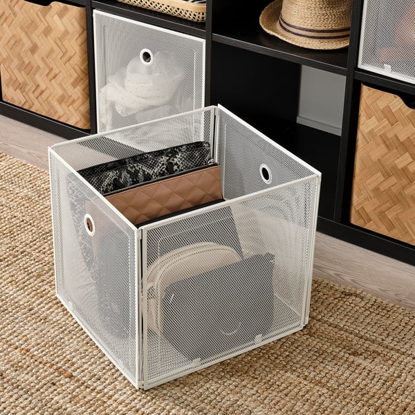 DRÖNJÖNS storage box, white, 33x37x33 cm