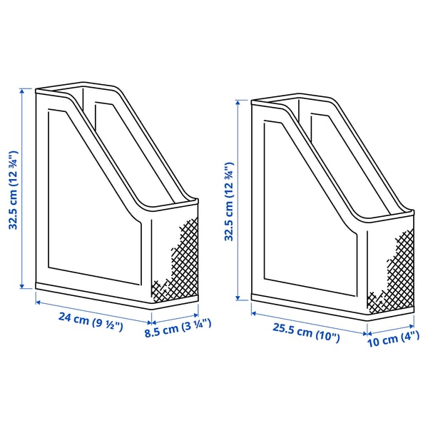DRÖNJÖNS magazine file, white, 2 pack