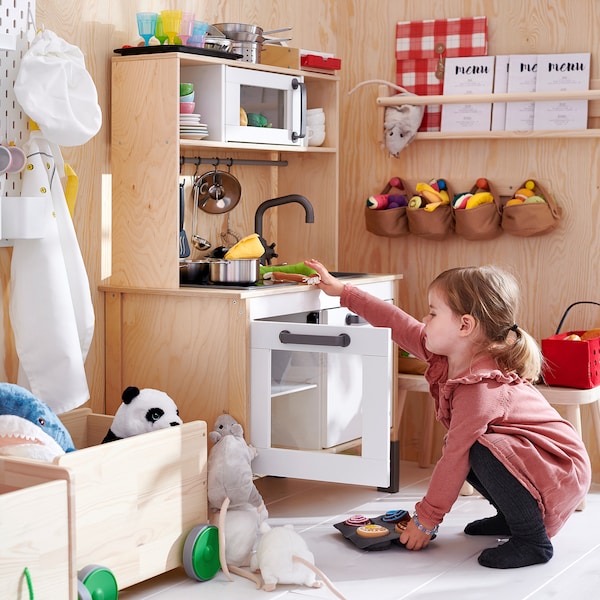 DUKTIG - Play kitchen, birch, 72x40x109 cm