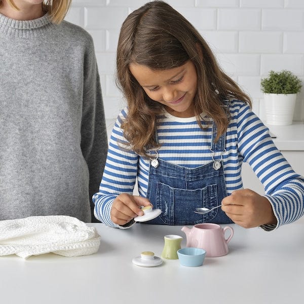 Ikea DUKTIG - 3-piece tea playset, mixed colours