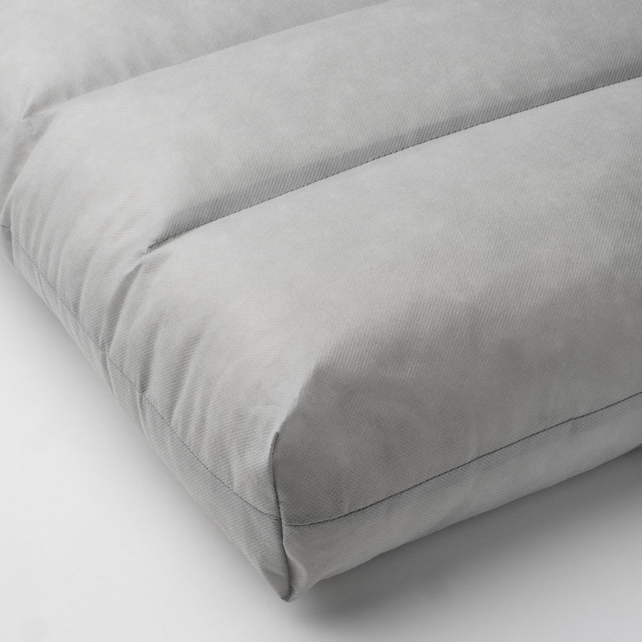 DUVHOLMEN inner cushion for back cushion, outdoor grey, 44x80 cm