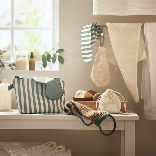 Ikea DVÄRGHYACINT - Scrub belt, natural colour/grey-green