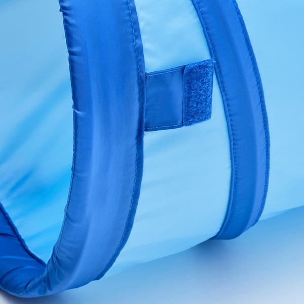 DVÄRGMÅS play tunnel, blue/green, 45 cm