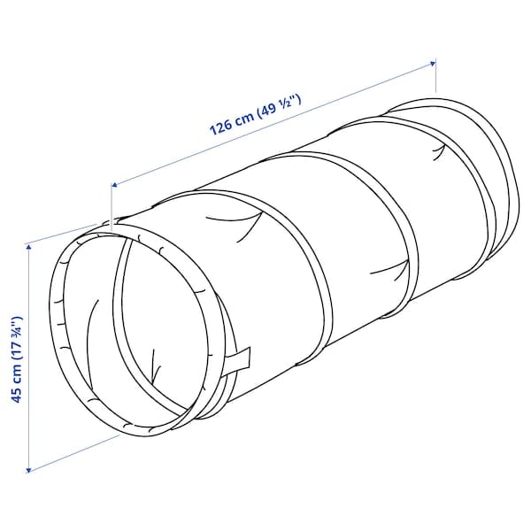 Ikea DVÄRGMÅS - Play tunnel, blue/green