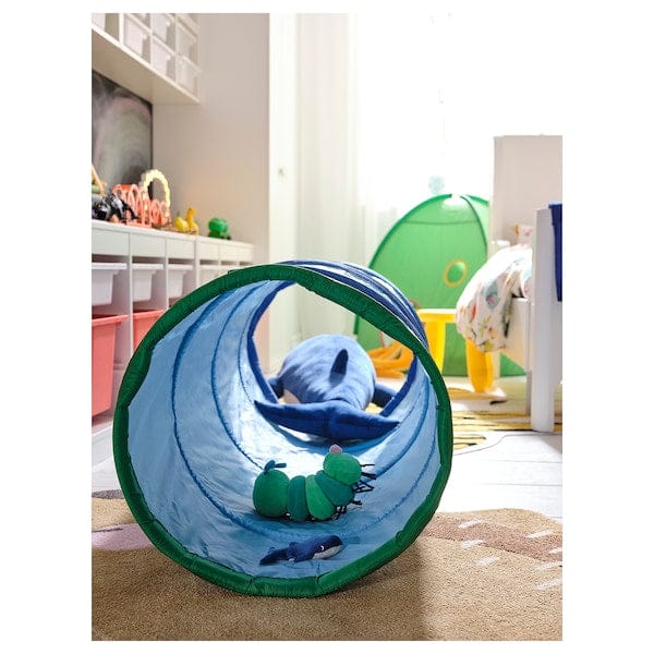 Ikea DVÄRGMÅS - Play tunnel, blue/green