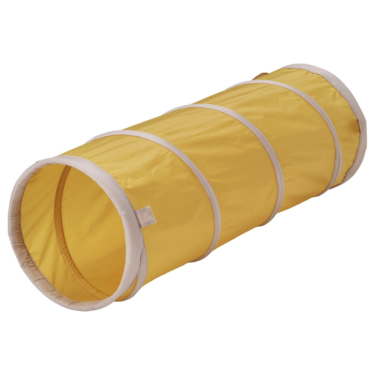 DVÄRGMÅS play tunnel, yellow/beige, 45 cm