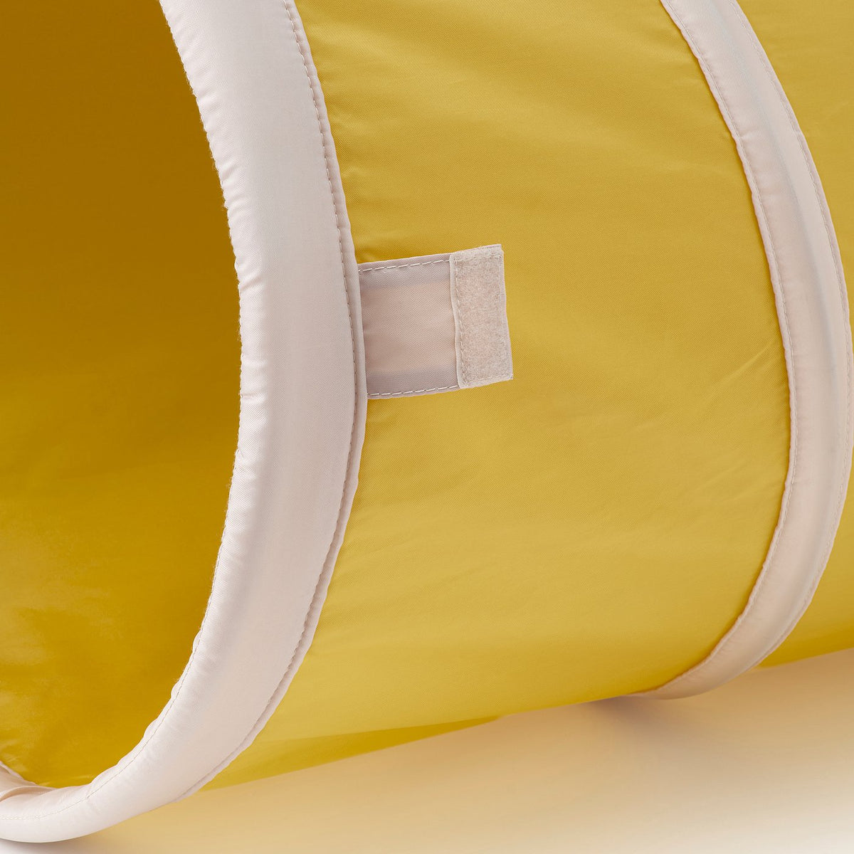 DVÄRGMÅS play tunnel, yellow/beige, 45 cm
