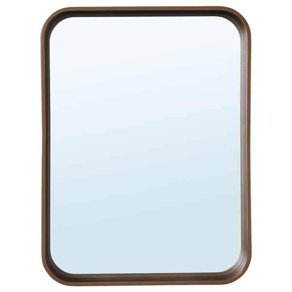 DVÄRGSYREN - DVÄRGSYREN Mirror, walnut veneer, 28x37 cm