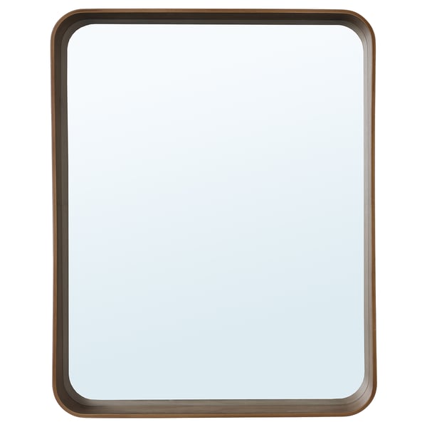 DVÄRGSYREN - DVÄRGSYREN Mirror, walnut veneer, 40x50 cm