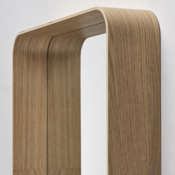 Ikea DVÄRGSYREN - Mirror, oak veneer,28x37 cm