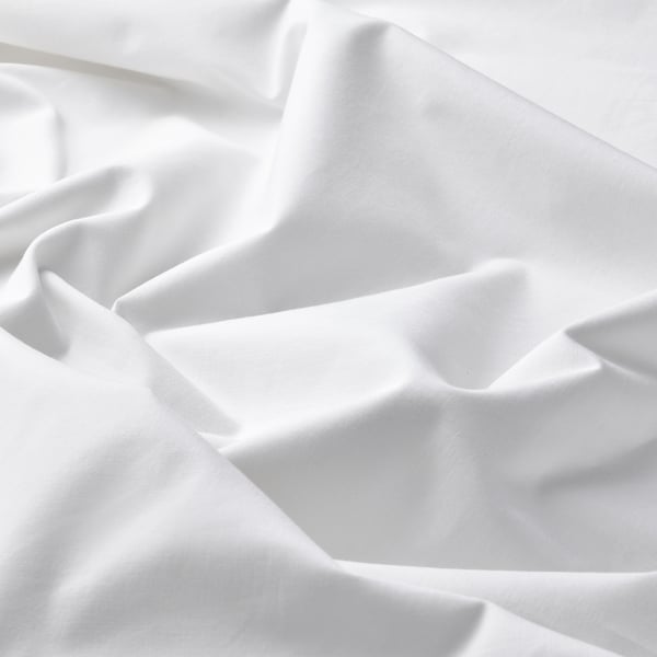 DVALA - DVALA Duvet cover and 2 pillowcases, white, 240x220/50x80 cm