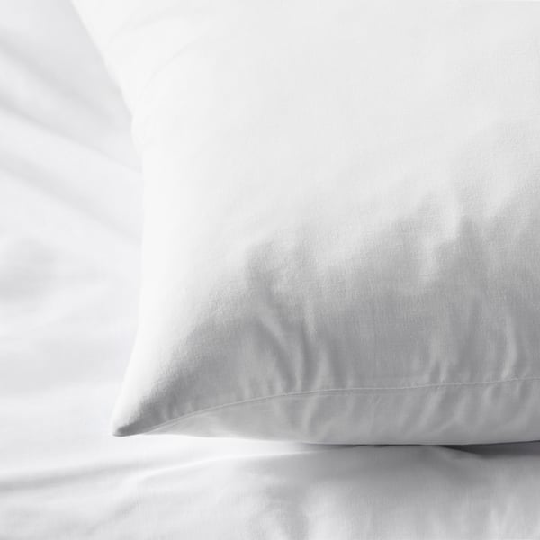 DVALA pillowcase, white, 50x80 cm, 2 pack