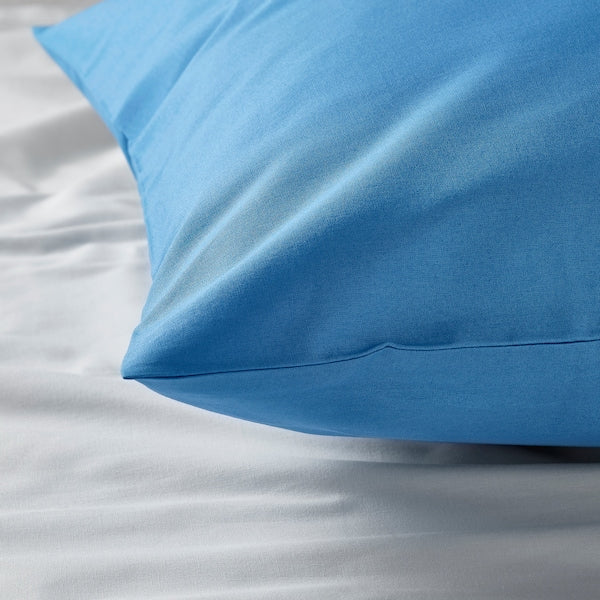 DVALA - Pillowcase, blue, 50x80 cm