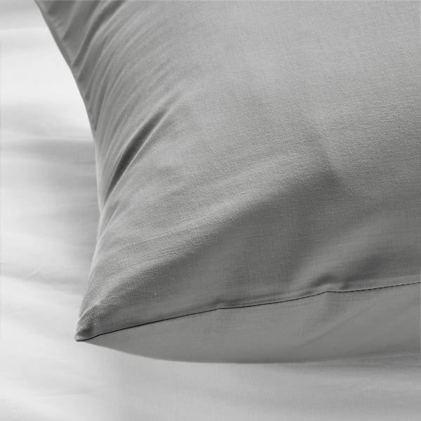 DVALA - DVALA Pillowcase, light grey, 50x80 cm